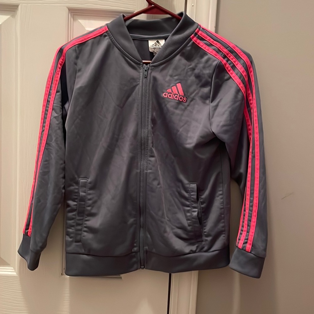 Girls Adidas Zip Up Jacket